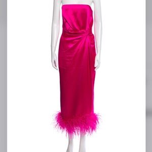 16Arlington Strapless Feather Dress